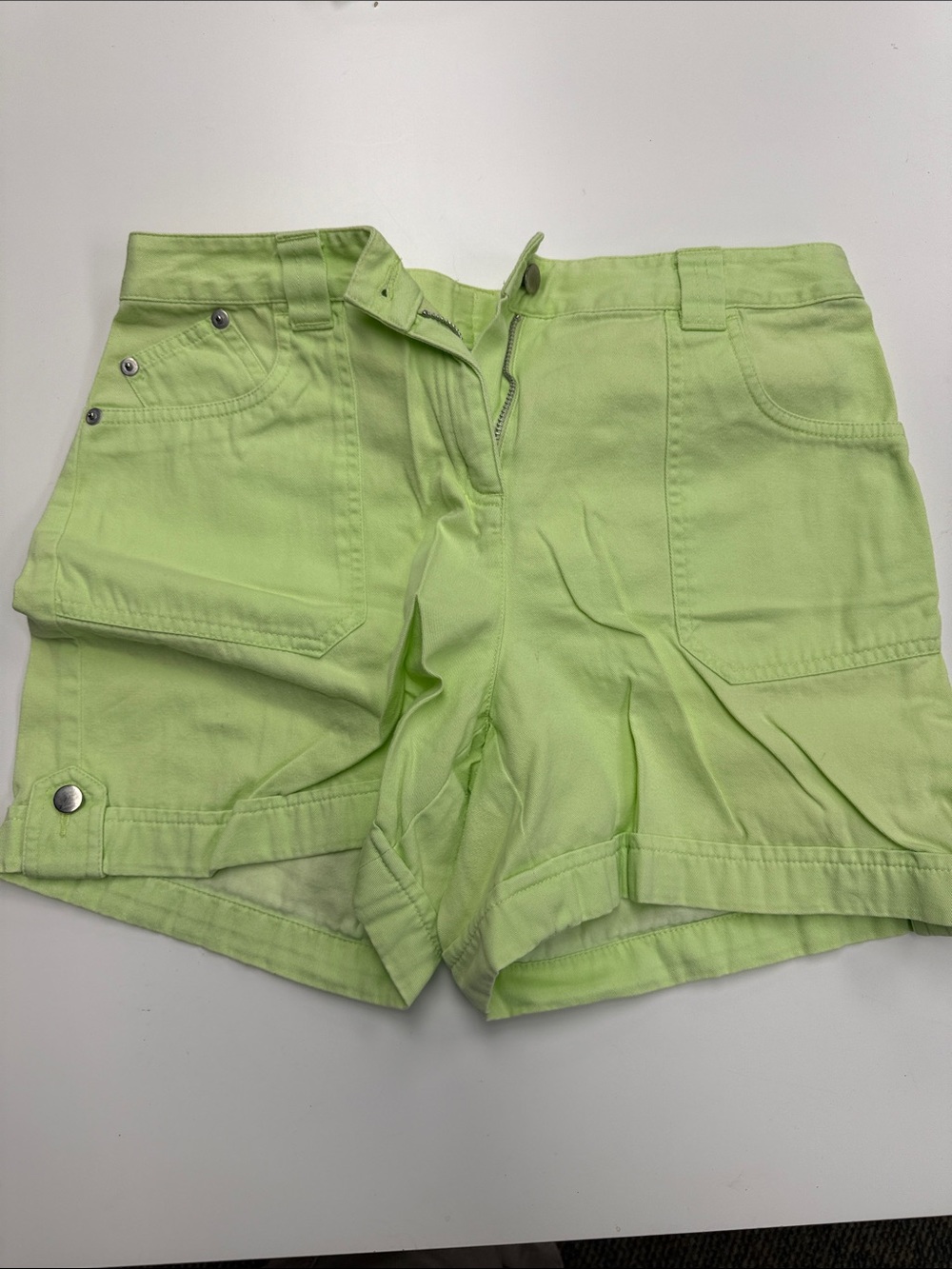 Talbots Lime Green Utility Bermuda Shorts